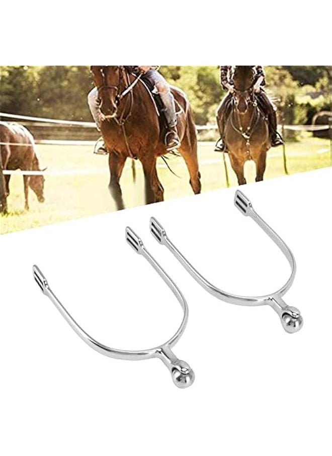 Roller Ball Spurs 5.9x3.3x0.6in Stainless Steel,Horse Spurs,1 Pair Exquisite Spurs Roller Ball Equestrian Accessories for for Equestrian Boots Horse Training, Spurs Spurs for Boots Boot spu