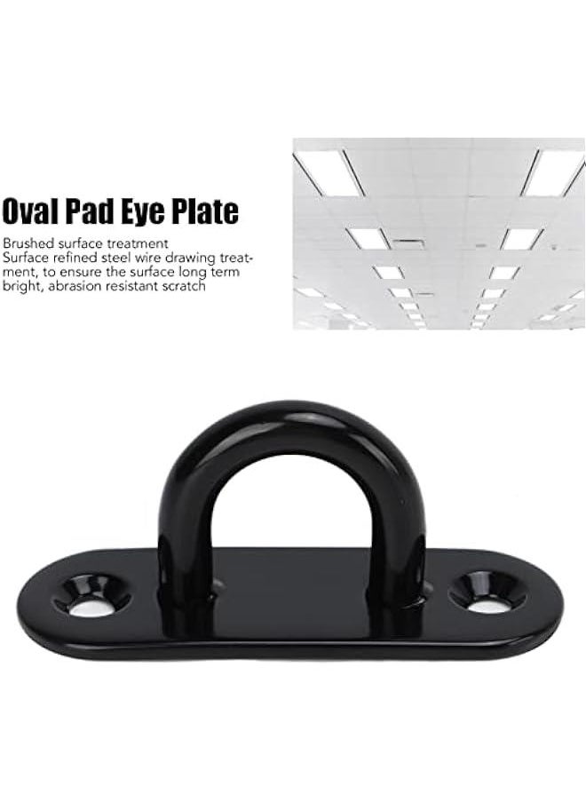 Ceiling Mount Ring Hook and Load Bearing Door Fixing,5 PCS Eye Plate Set, Reinforced Eye Plate