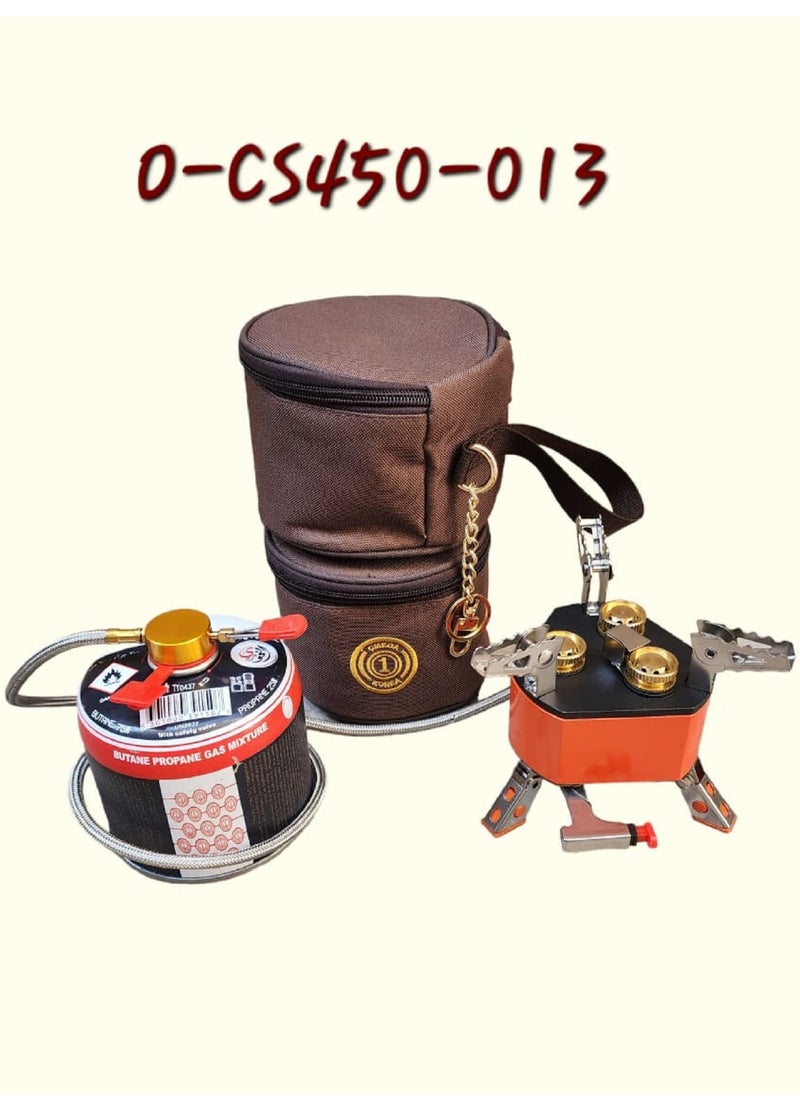 Mini Portable Round Camping Stove With Carry Bag