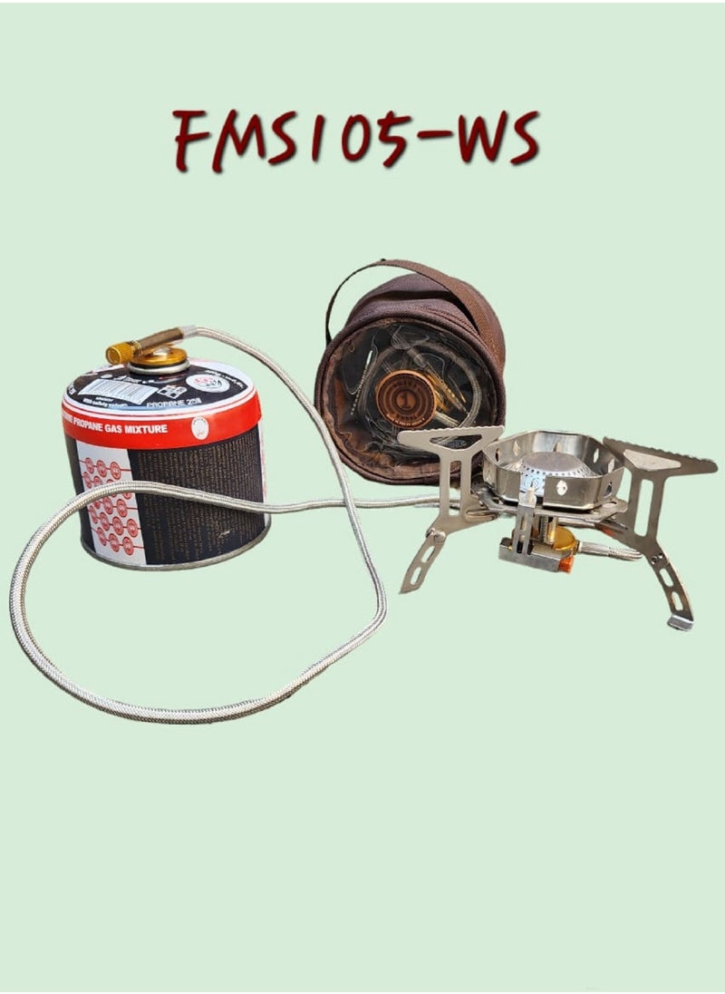 Mini Portable Round Camping Stove With Carry Bag