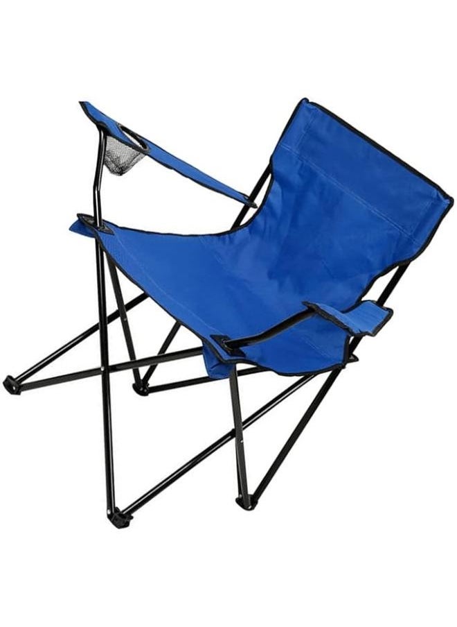 Beach Chair Stable Balance Comfortable Sitting Foldable Camping Chair for Adults for Vacations(Blue) For Adult