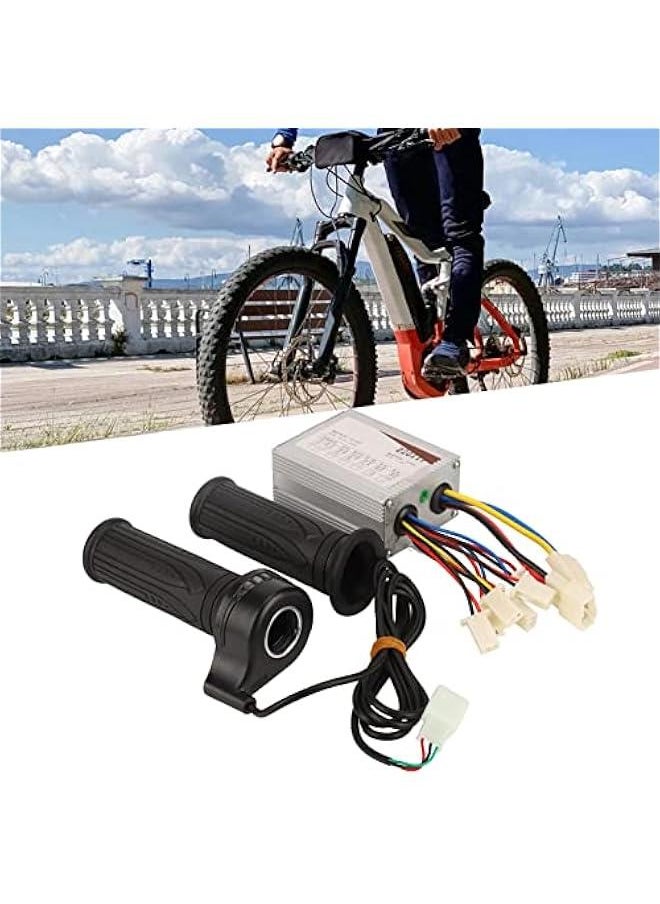 36V 500W Brushed Speed Motor & Throttle Grip Kit , Speed Controller Throttle Grip Kit for Electric Scooter gone Kart bikes e bikes Tricycle Moped