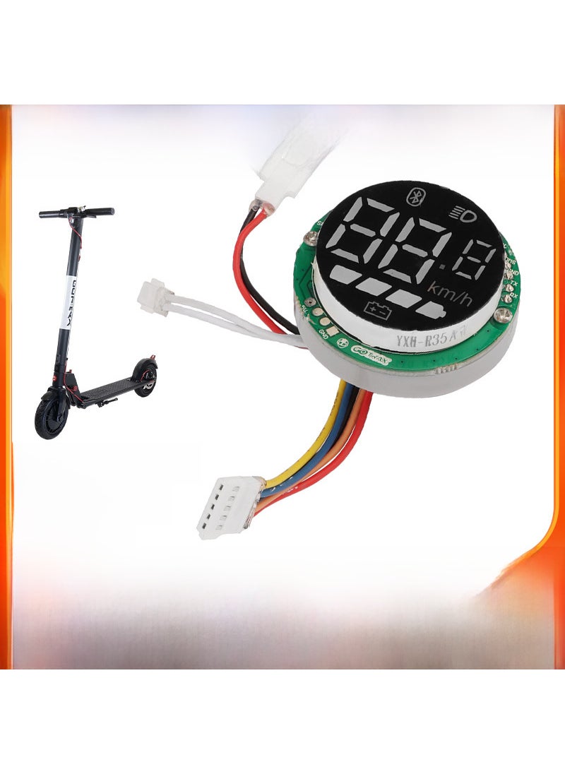 Factory direct sale of new products Taotao electric scooter accessories numerical display Bluetooth meter with number switch Black