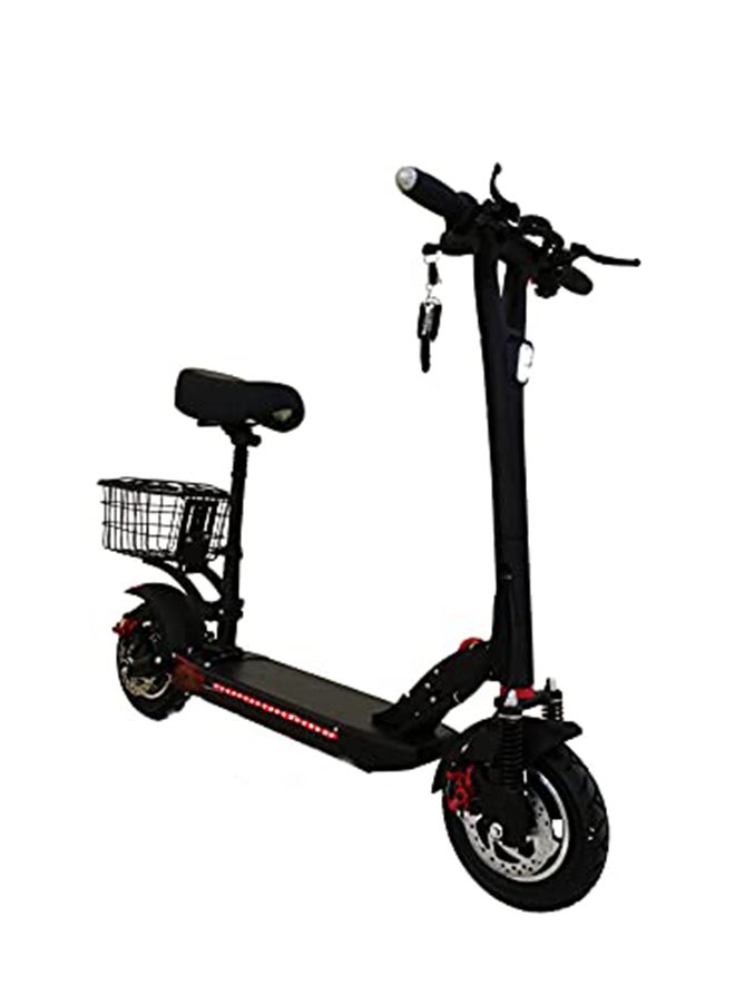 Electronic Scooter With Rear Basket Fodable Seat For Both Adult And Teenager