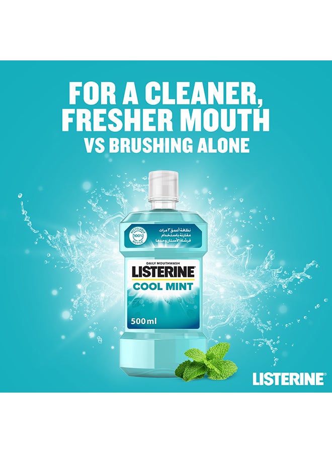 Cool Mint Flavour Daily Mouthwash 500ml