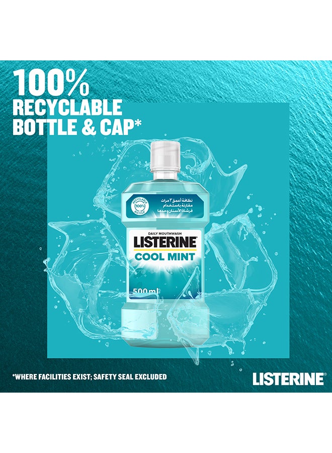 Cool Mint Flavour Daily Mouthwash 500ml