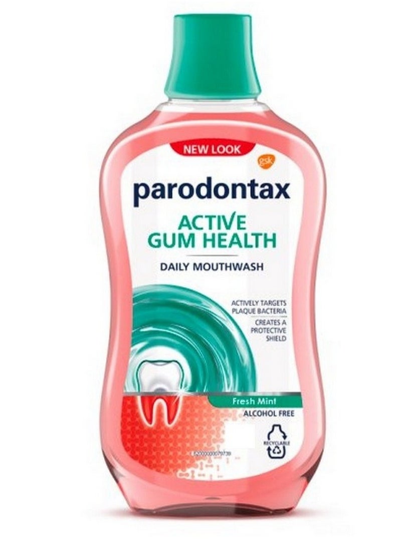 Active Gum Health Fresh Mint Mouthwash With Fluoride 500 ML