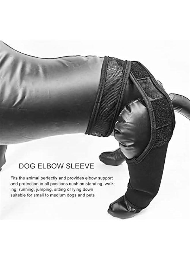 Elbow Protector,Dog Elbow Brace Protector Pads, Dog Elbow Protector Pads, Relieve Arthritis Reducing Pain Dog Shoulder Brace, Pet Supplies, for Dysplasia, Osteoarthritis, Elbow Calluses(M-black)