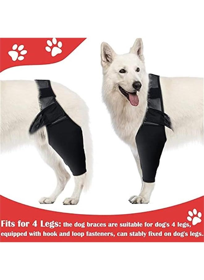 Elbow Protector,Dog Elbow Brace Protector Pads, Dog Elbow Protector Pads, Relieve Arthritis Reducing Pain Dog Shoulder Brace, Pet Supplies, for Dysplasia, Osteoarthritis, Elbow Calluses(M-black)