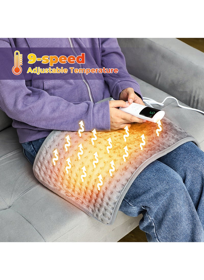 Electric Heating Pad For Back and Shoulders And Neck Heat Settings Automatic Shut Off Machine Washable Portable Pain Relief Heating Pad