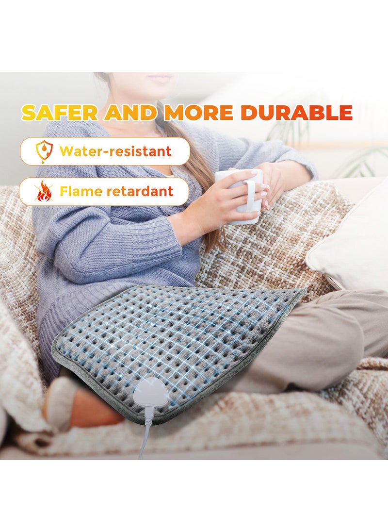 Electric Heating Pad For Back and Shoulders And Neck Heat Settings Automatic Shut Off Machine Washable Portable Pain Relief Heating Pad