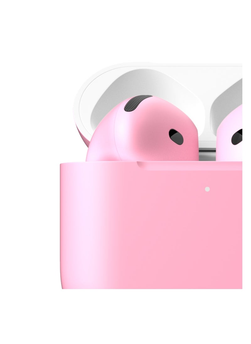 MERLIN CRAFT CUSTOMIZED APPLE AIRPODS 4 PINK MATTE