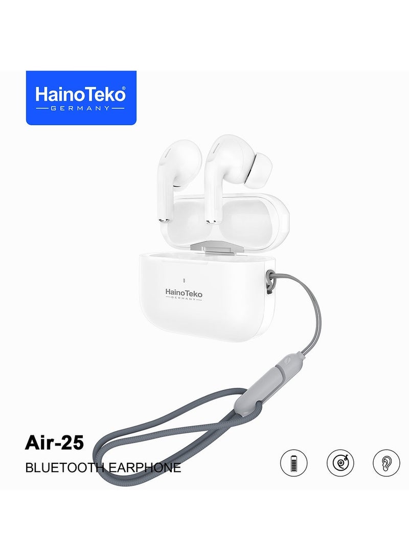 Haino Teko Air 25 True Wireless Bluetooth Earphones With Bass Rich Sound and Super Clear Microphone