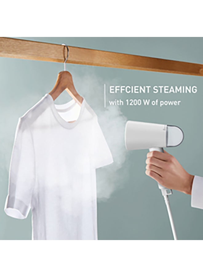 TEFAL Origin Travel Handheld Steamer | Travel-Friendly Foldable Format | Ultra-Compact Design | Reliable Steam Performance | 25-Second Heat-Up Time | Refreshing Steam Power | 70 ml 1200 W DT1020G0 Nube Grey, White