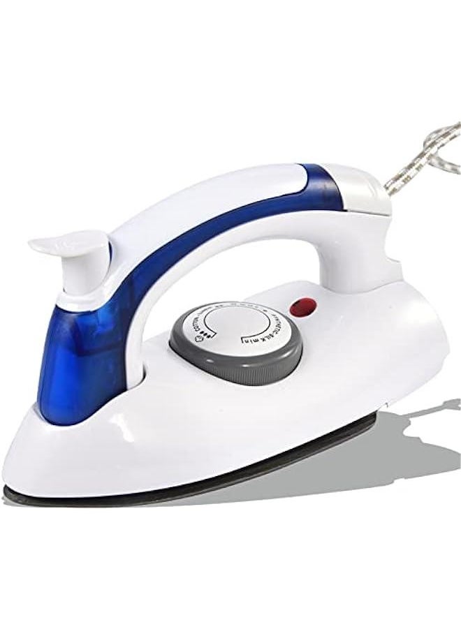 Portable Steam Iron, Mini Travel Iron Handheld Iron for Clothes, with Non Stick Sole Plate, Folding Flat Travel Steam Iron for Ironing Clothes, Temperature Control, Small Size for Home Travel