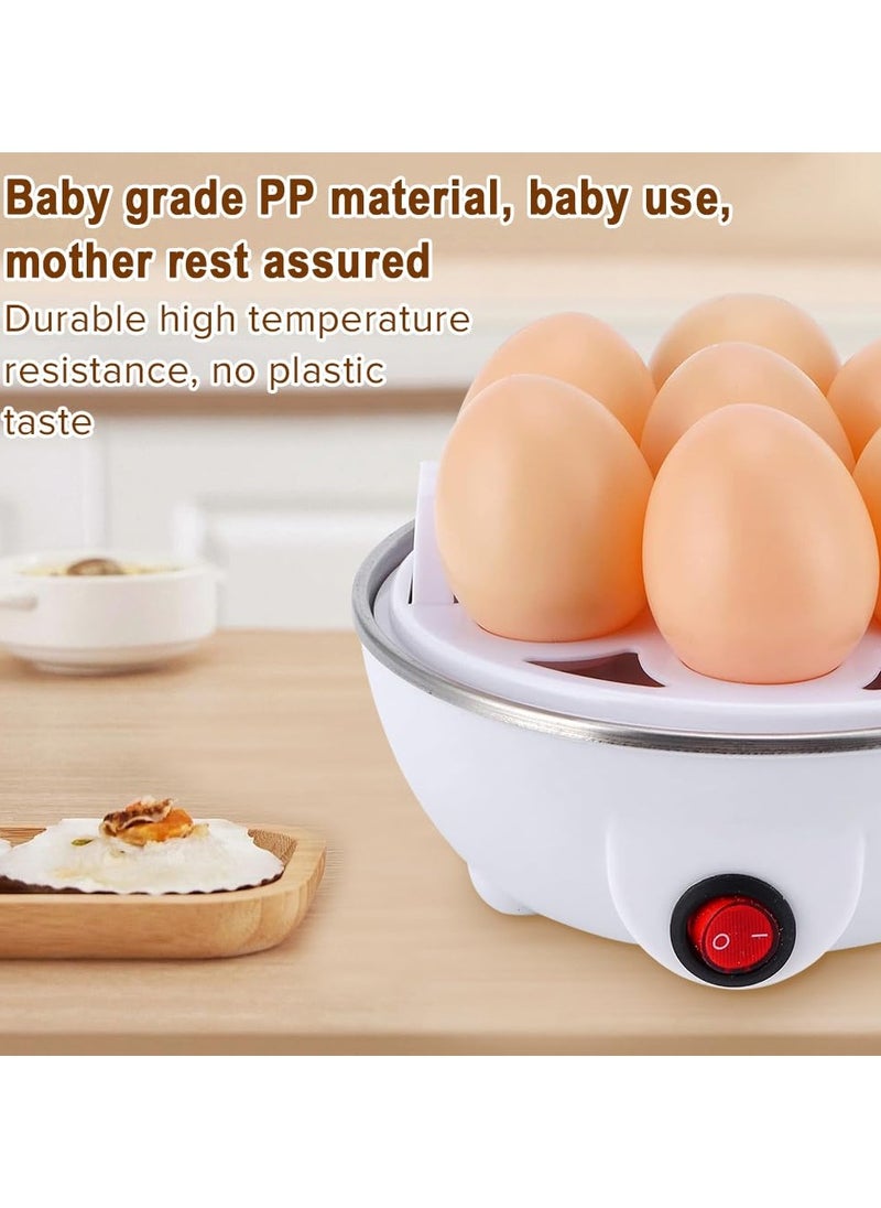 Rapid Egg Cooker with Tray Which Holds up to 7 Eggs，Necomi Egg Cooker,Hard Boiled Egg Cooker Anti-dry Electric Egg Boiler