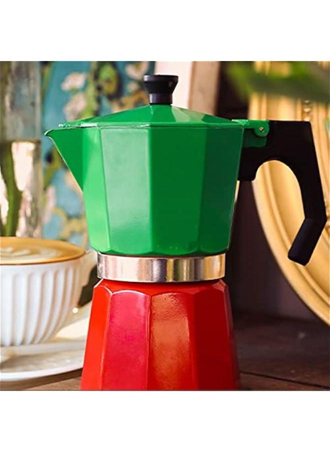 Stovetop coffee and Coffee Maker, Iconic Stovetop coffee Maker, Makes Real Italian Coffee, coffee Pot for Italian and Cuban Café Brewing, Capable of Producing a Crema Rich coffee