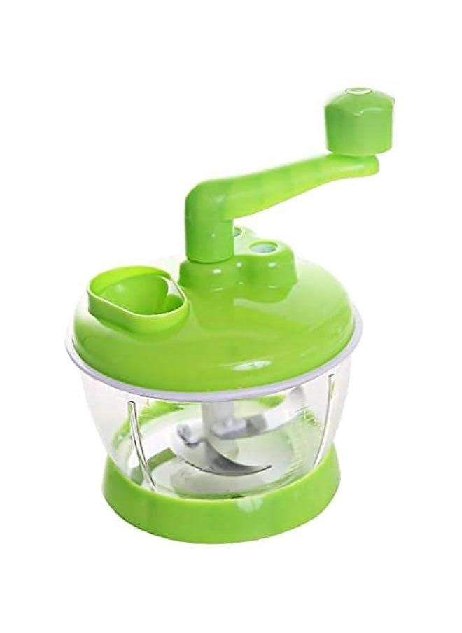 Multi Functional Manual Food Processor , Hand Crank Food Processor , Easy To cleanse rotated Dicer Mincer Mixer Blender for Onion , Garlic , Salad , Salsa , Nuts , Meat , Fruit , Ice , etc