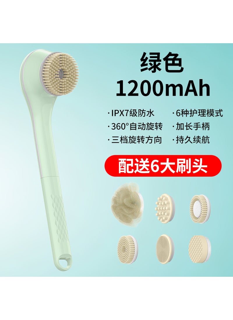 Electric bath brush bath brush whole body exfoliating bath brush bath brush back rubbing automatic massage long handle new cross-border