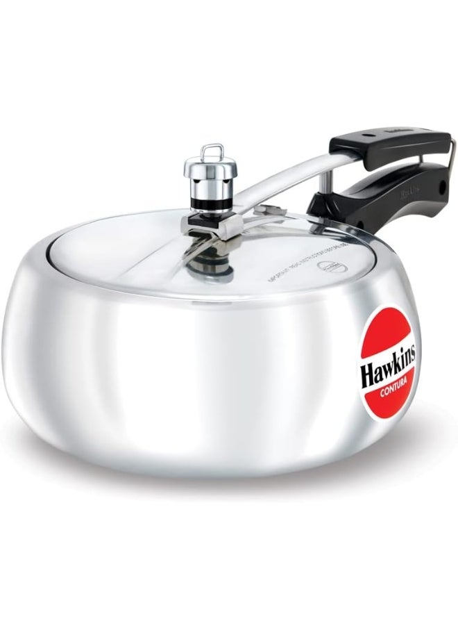 3.5Liters Contura Aluminium Inner Lid Pressure Cooker 3.5 Litre Silver HC35 Silver