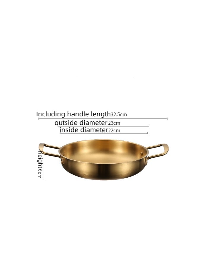 New Stainless Steel Flat Bottomed Dry Pan