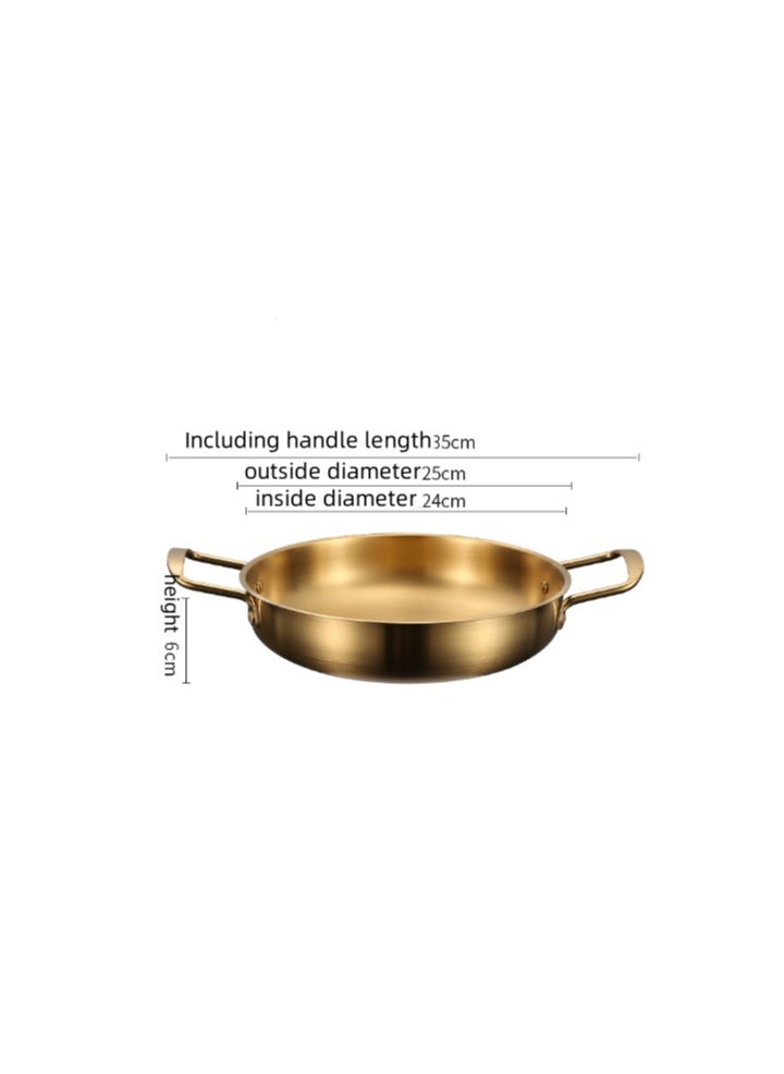 New Stainless Steel Flat Bottomed Dry Pan