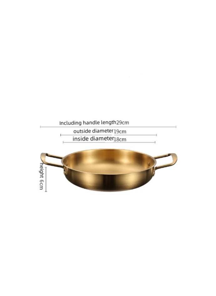 New Stainless Steel Flat Bottomed Dry Pan