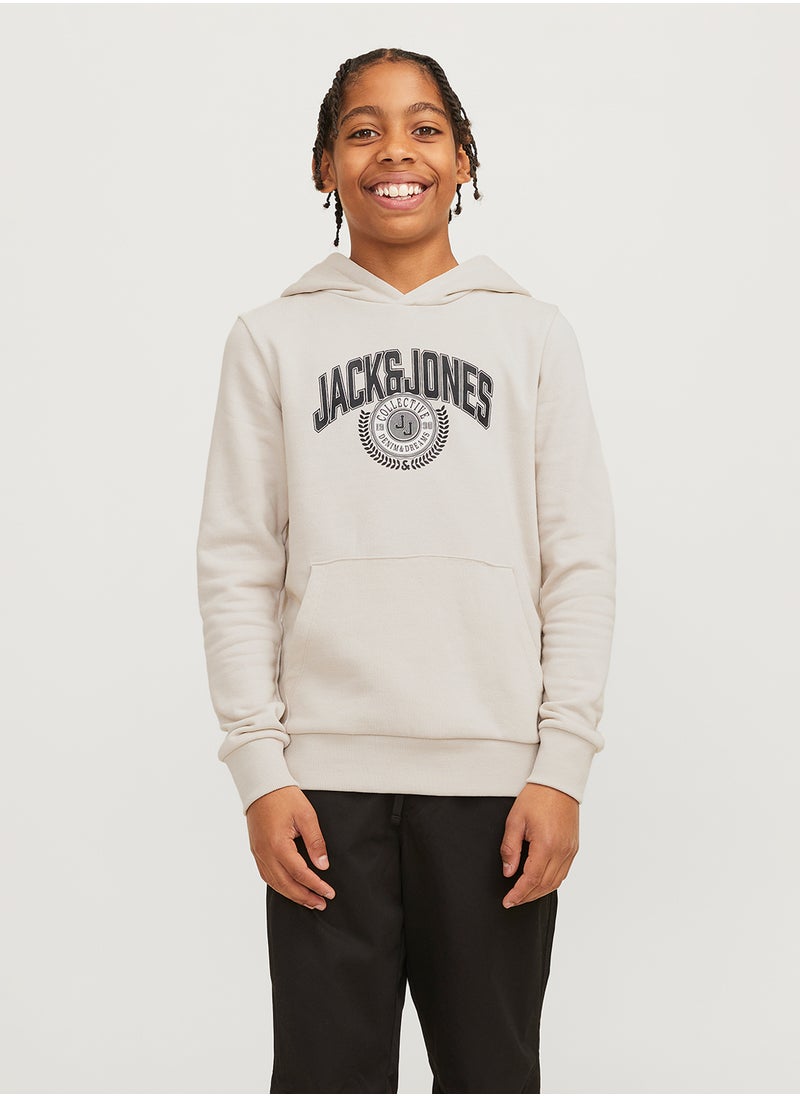 Kids Graphic Print Hoodie