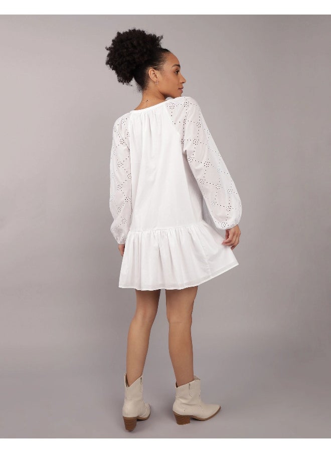 AE Drop Waist Shirt Mini Dress