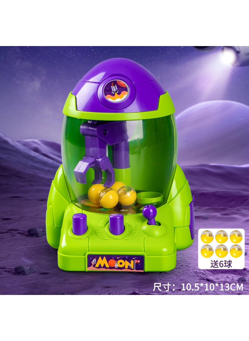 Interactive Family Game 88010 space rocket ball grabbing machine [Green]]