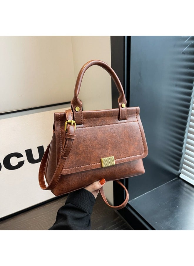 Ladies Luxury Leather Crossbody Handbag - Timeless & Elegant Shoulder Bag for Sophisticated Women