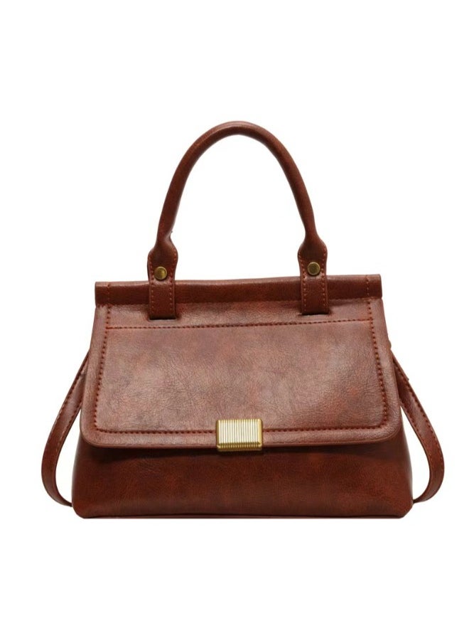 Ladies Luxury Leather Crossbody Handbag - Timeless & Elegant Shoulder Bag for Sophisticated Women