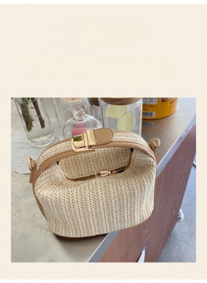 Chic Straw Woven Bag for Women – Vacation-Ready, Relaxed Style for Summer Days