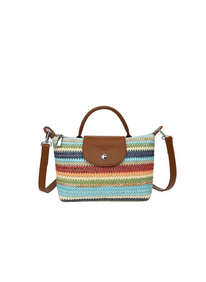 Elegant Straw Woven Women Crossbody Bag – Nature-Inspired Style and Practical Design