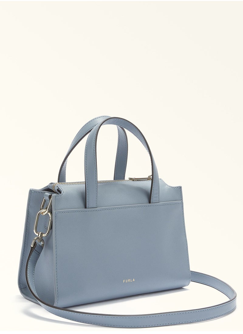 FURLA NUVOLA COLOR CELESTIAL 22 cm x 15 cm x 10,5 cm (w x h x d) 100% Leather Claris Lux Calf Leather