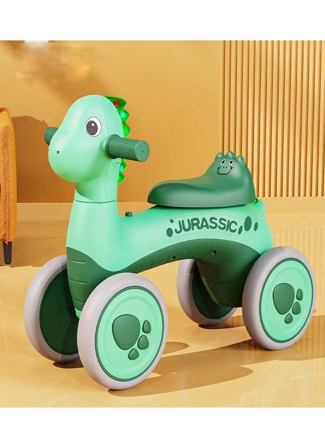 Jurassic-Themed Dinosaur Ride-On Toy with Light & Music