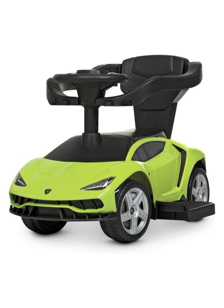 Lamborghini Push Car Ride-on with Push Handle & Canopy