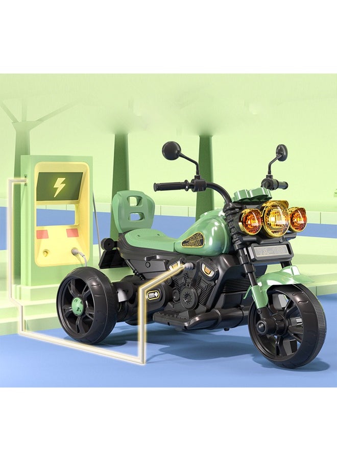 Kids Electric Tricycle Motorcycle Ride-On with Lights and Music - 51 X 93 X 68CM