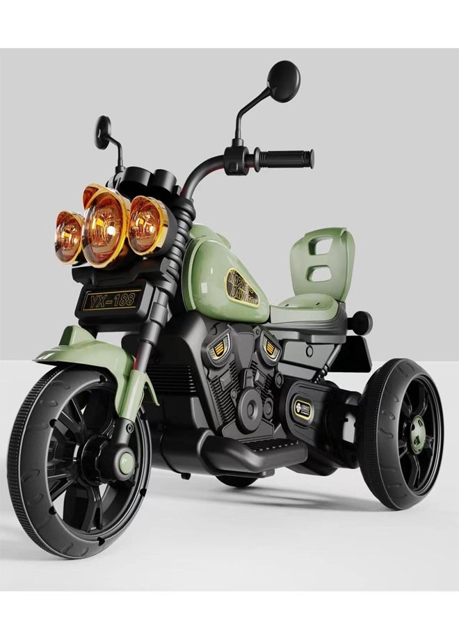 Kids Electric Tricycle Motorcycle Ride-On with Lights and Music - 51 X 93 X 68CM