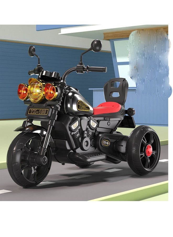 Kids Electric Tricycle Motorcycle Ride-On with Lights and Music - 51 x 93 x 68 cm