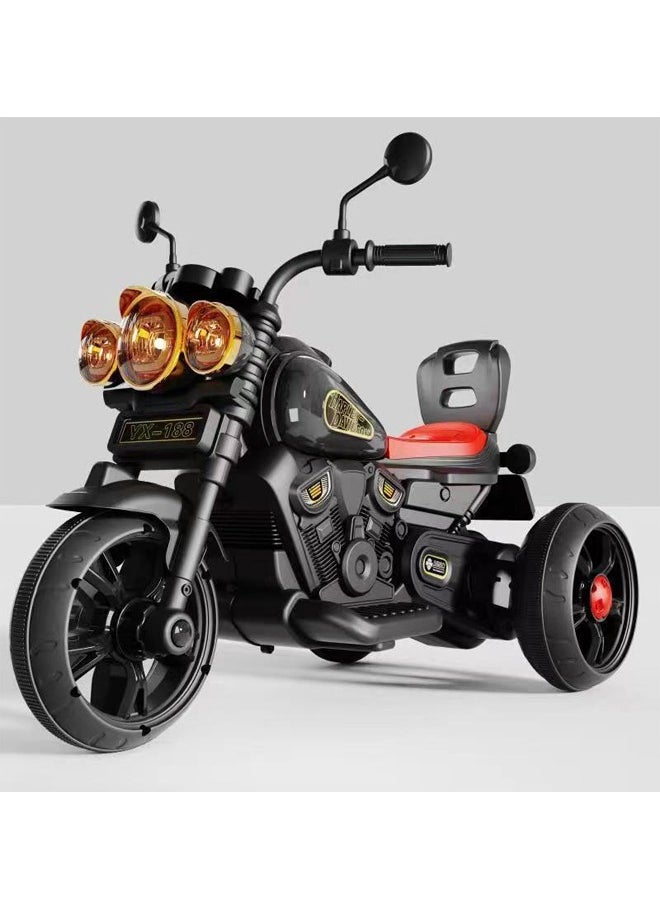 Kids Electric Tricycle Motorcycle Ride-On with Lights and Music - 51 x 93 x 68 cm