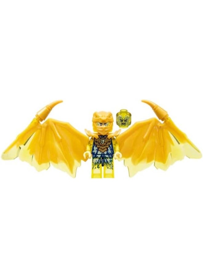 LEGO Ninjago Crystallised: Jay Golden Dragon Mini Figure with Nunchucks of Lightning