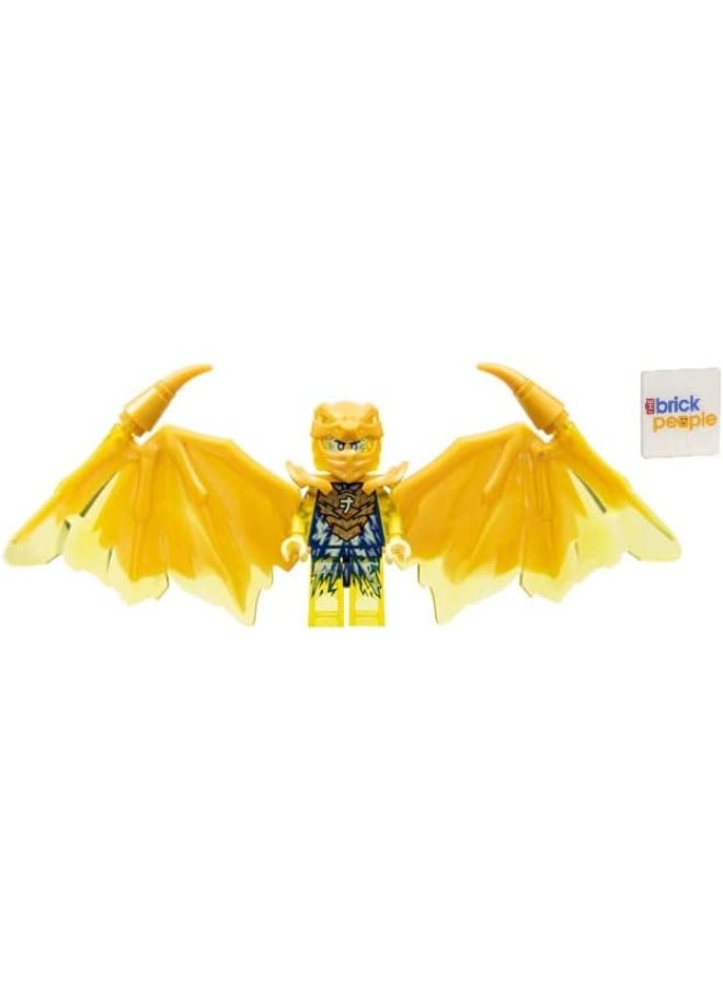 LEGO Ninjago Crystallised: Jay Golden Dragon Mini Figure with Nunchucks of Lightning