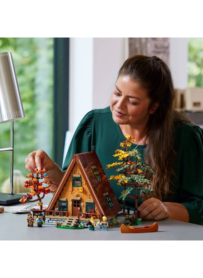 Ideas A-Frame Cabin 21338 Building Toy Set (2082 Pieces)