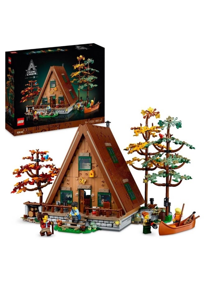 Ideas A-Frame Cabin 21338 Building Toy Set (2082 Pieces)