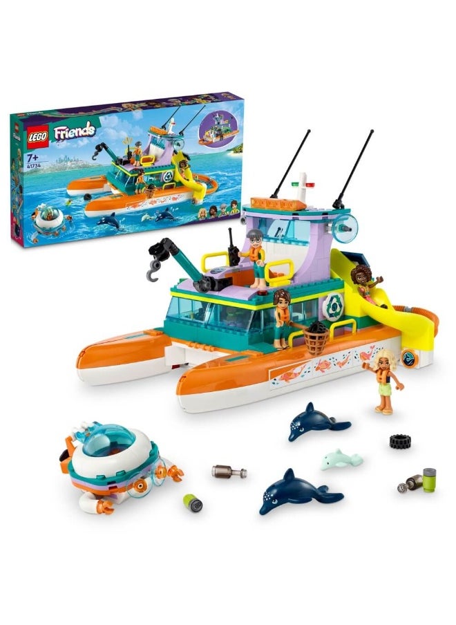 Friends Sea Rescue Boat 41734 Building Toy Set (717 Pieces)