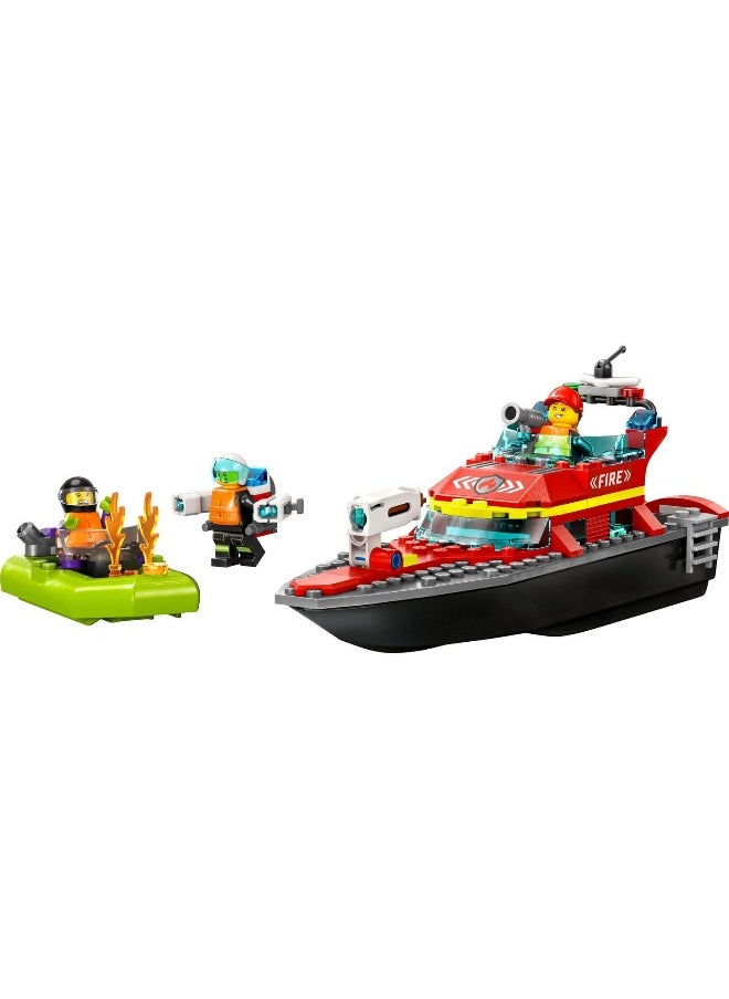 City Fire Rescue Boat (144 Pieces)