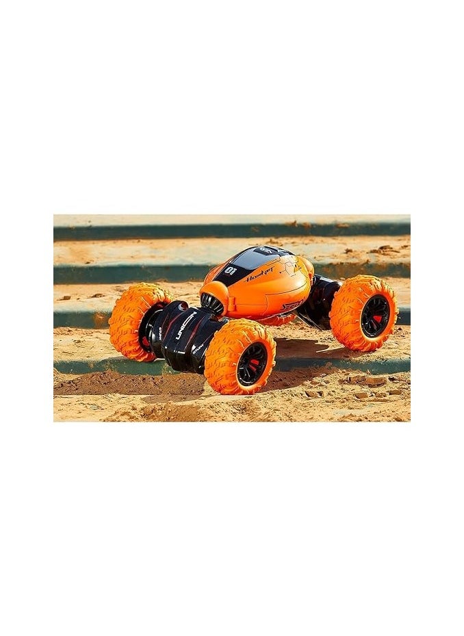 Deform Stunt Reversal Climb Double,Sided Stunt Racing Moka 4-Wheel Drive Off Road Rock Crawler Remote Control Rechargeable RC Car with 2.4 GHz