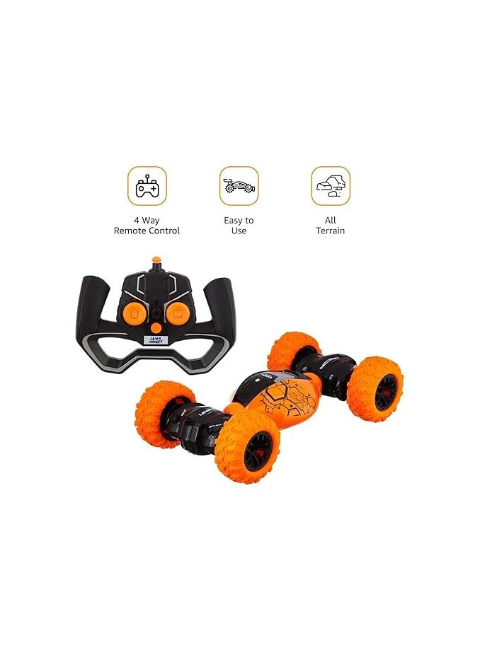 Deform Stunt Reversal Climb Double,Sided Stunt Racing Moka 4-Wheel Drive Off Road Rock Crawler Remote Control Rechargeable RC Car with 2.4 GHz