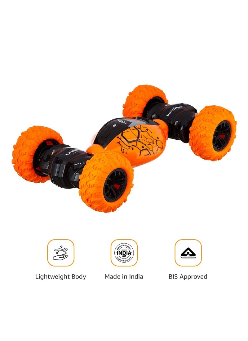 Deform Stunt Reversal Climb Double,Sided Stunt Racing Moka 4-Wheel Drive Off Road Rock Crawler Remote Control Rechargeable RC Car with 2.4 GHz